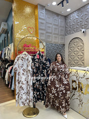 PREMIUM PRINTED PEARL DRESS WITH POCKET (PRM-903)