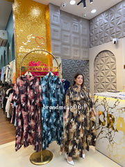PREMIUM PRINTED RHINESTONE DRESS WITH POCKET (PRM-902)