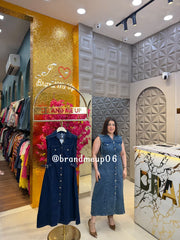 ‘DAZZLE’ DENIM DRESS (CODE-2672) (PRM-1001)