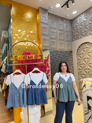 ‘JAZZY’ WHITE T-SHIRT WITH PLAIN BUSTIER (CODE-705) (PRM-1012)