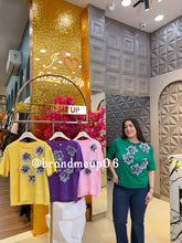 3D GREY FLOWER T-SHIRT (CODE-117) (TEE-207)