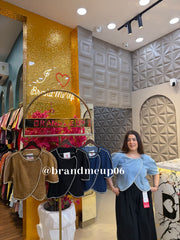 ‘WINKIE’ CLASSY DENIM WRAPON TOP (SKU-148) (CODE-6091-1)
