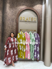 ‘ARIA’ MAXI EMBROIDERY DRESS WITH BELT (SKU-249)