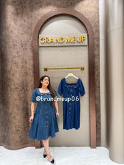 ‘CURVE’ DENIM DRESS (SKU-332)
