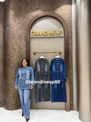 'AVI' 2PCS DENIM CORD SET (SKU-351)