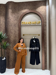 WOOLEN BM CORD PANT WITH BELT (IMP-631)
