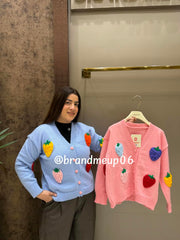 COLORFULL STRAWBERRY CARDIGAN (IMP-688)