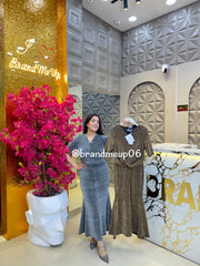 Partywear Frill Stretchable Dress (PRM-486)