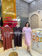 Rhinestone Imported Stretchable cotton Lycra Dress (PRM-494) FEATHER