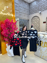 WOOLEN DRESS WITH HEART RHINESTONES TOP (IMP-596)