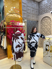 Woolen Top & Skirt Set (IMP-212)