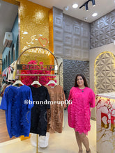 Super Stretchable Dress With Pocket 3D Flower (PRM-567)