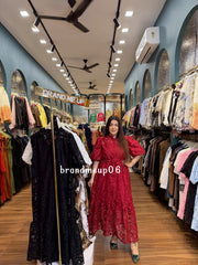 PREMIUM NET DRESS WITH INNER (PRM-904)