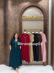 ‘BEAT’ LONG MAXI DRESS WITH POCKET (SKU-290)