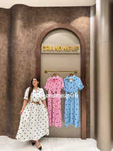 ‘DROP’ POLKA DRESS WITH FRONT BELT (SKU-302)