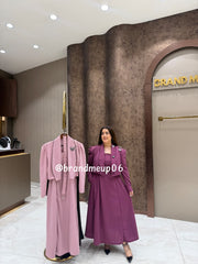 ‘BUTTERFLIES’ 3PCS DRESS WITH BELT (SKU-295)