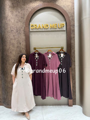 ‘BEAT’ LONG MAXI DRESS WITH POCKET (SKU-290)