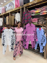 SIDE FLORAL PRINTED CORD SET (SET282)