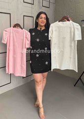 SUMMER KNIT DRESS (PRM-104) PEARL