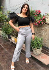 High Waist Pants With Pocket (L-22)