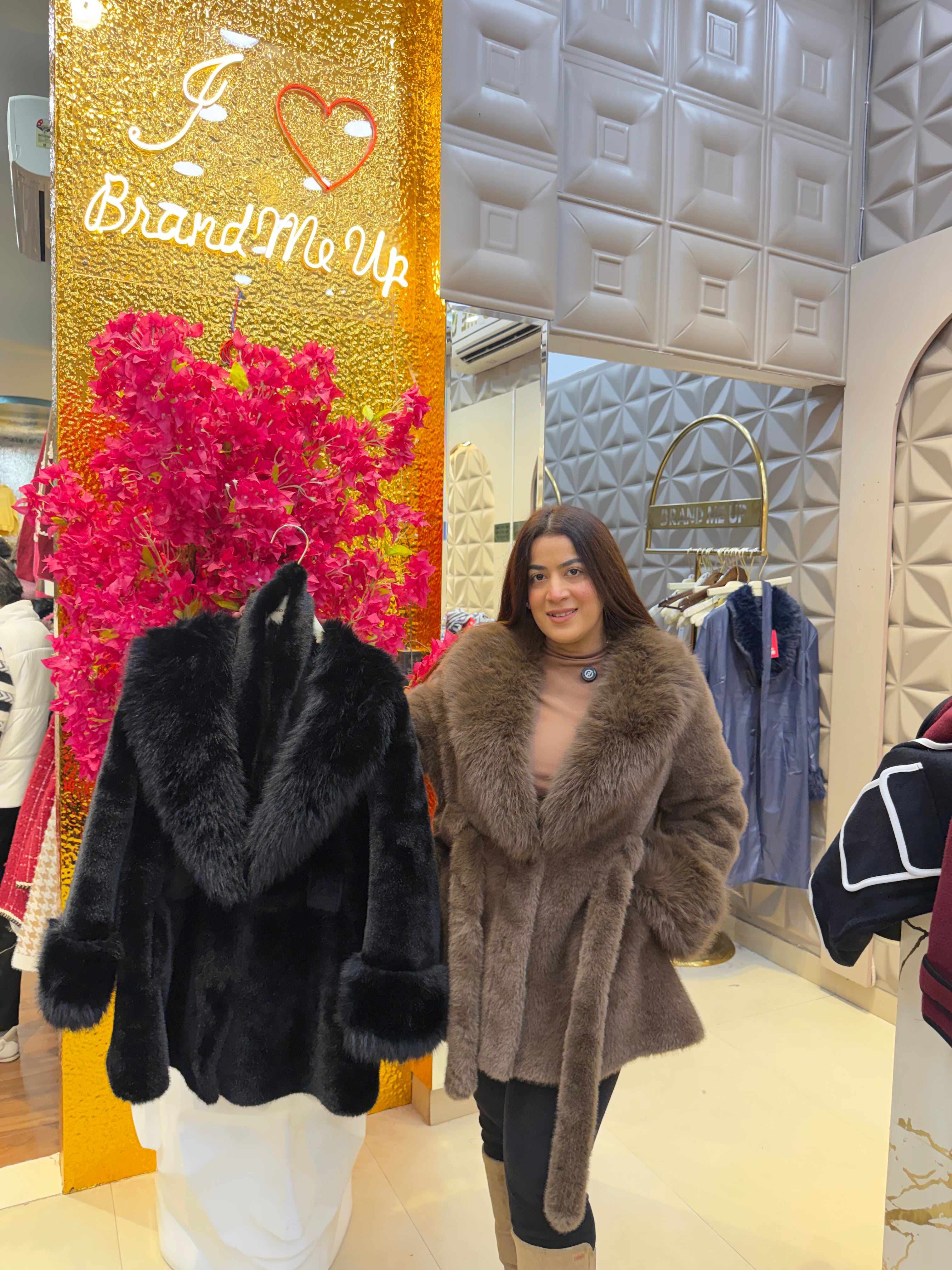 Fur Coat With Belt (FUR-1)