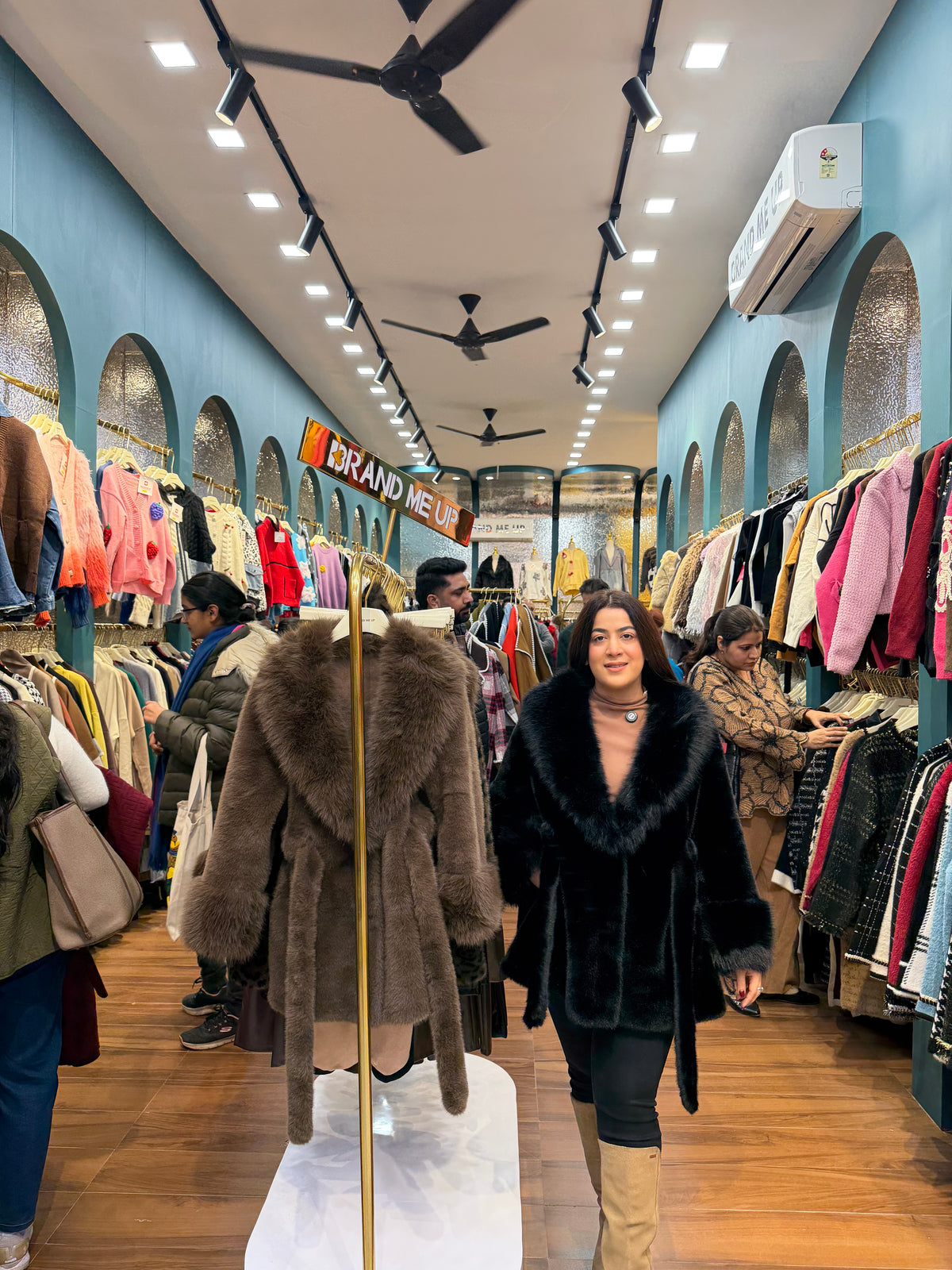 Fur Coat With Belt (FUR-1)