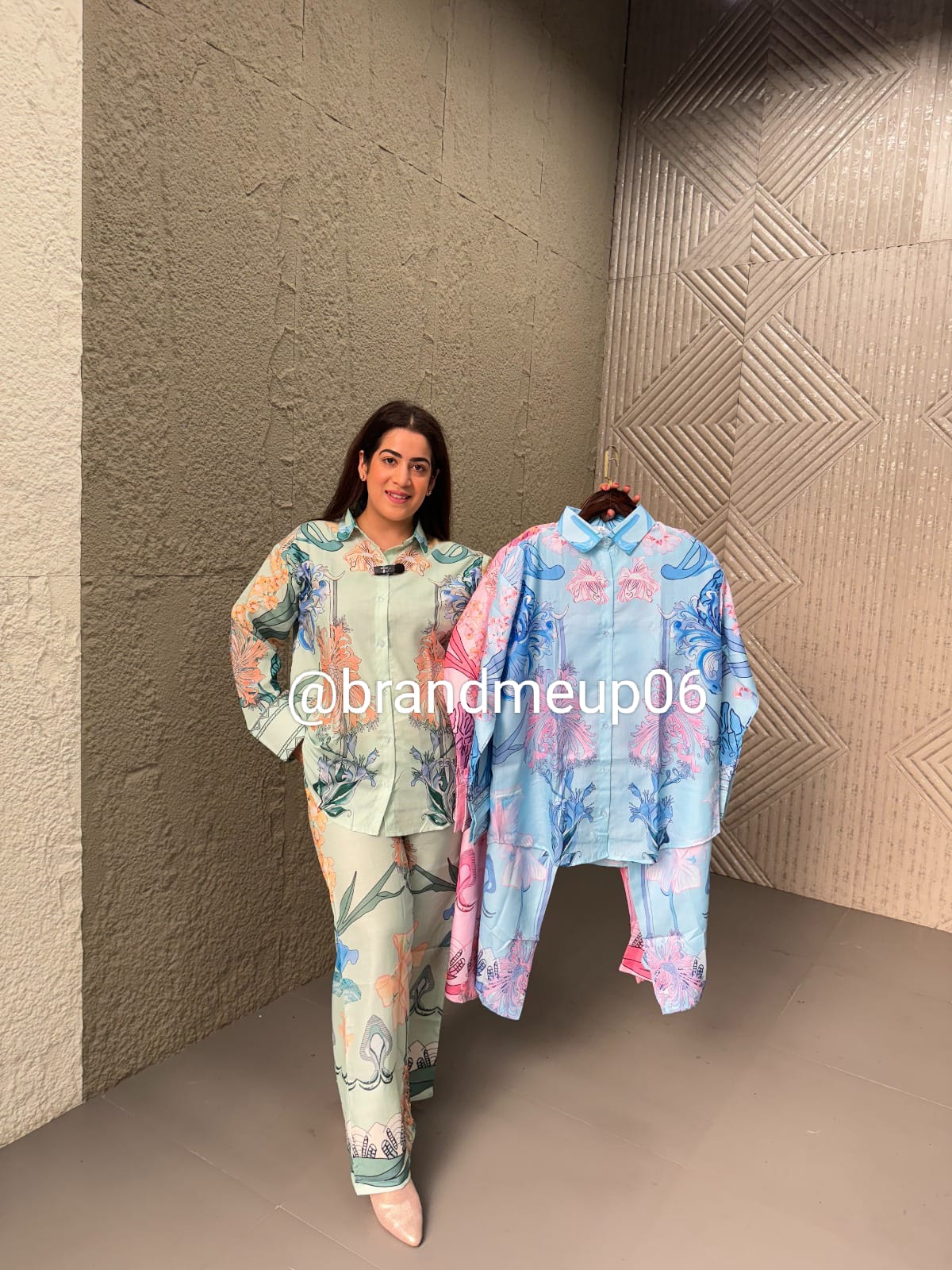Printed Summer Cord Set (SET338)
