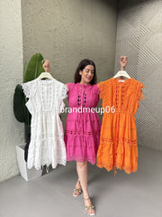 PREMIUM COTTON LACE DRESS (PRM-182)