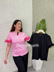 Premium Top With Fur Sleeves  (PRM-200)