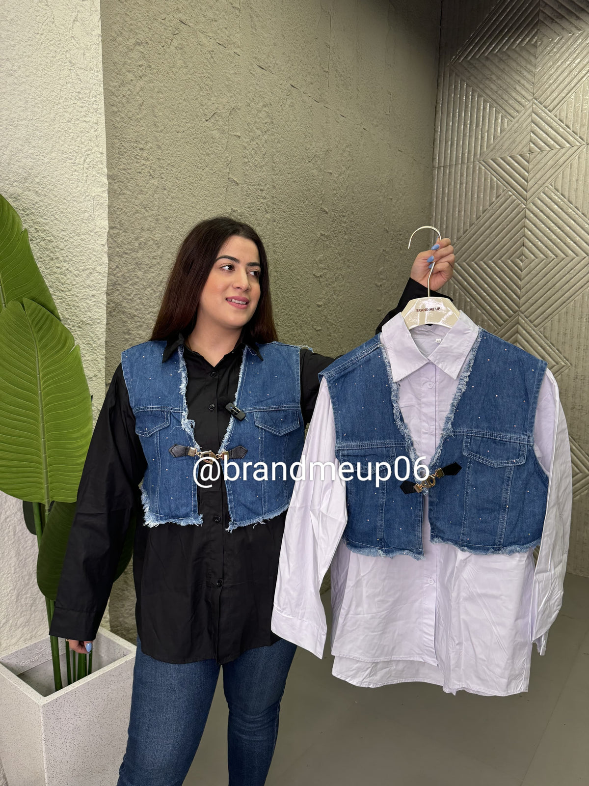 Denim jacket Attached shirt (SHIRT-153)