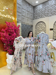 Imported Rayon Floral Maxi Dress (DRESS-317)