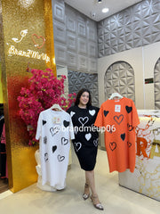 Rhinestone Imported Stretchable Dress With Pockets (PRM-394)