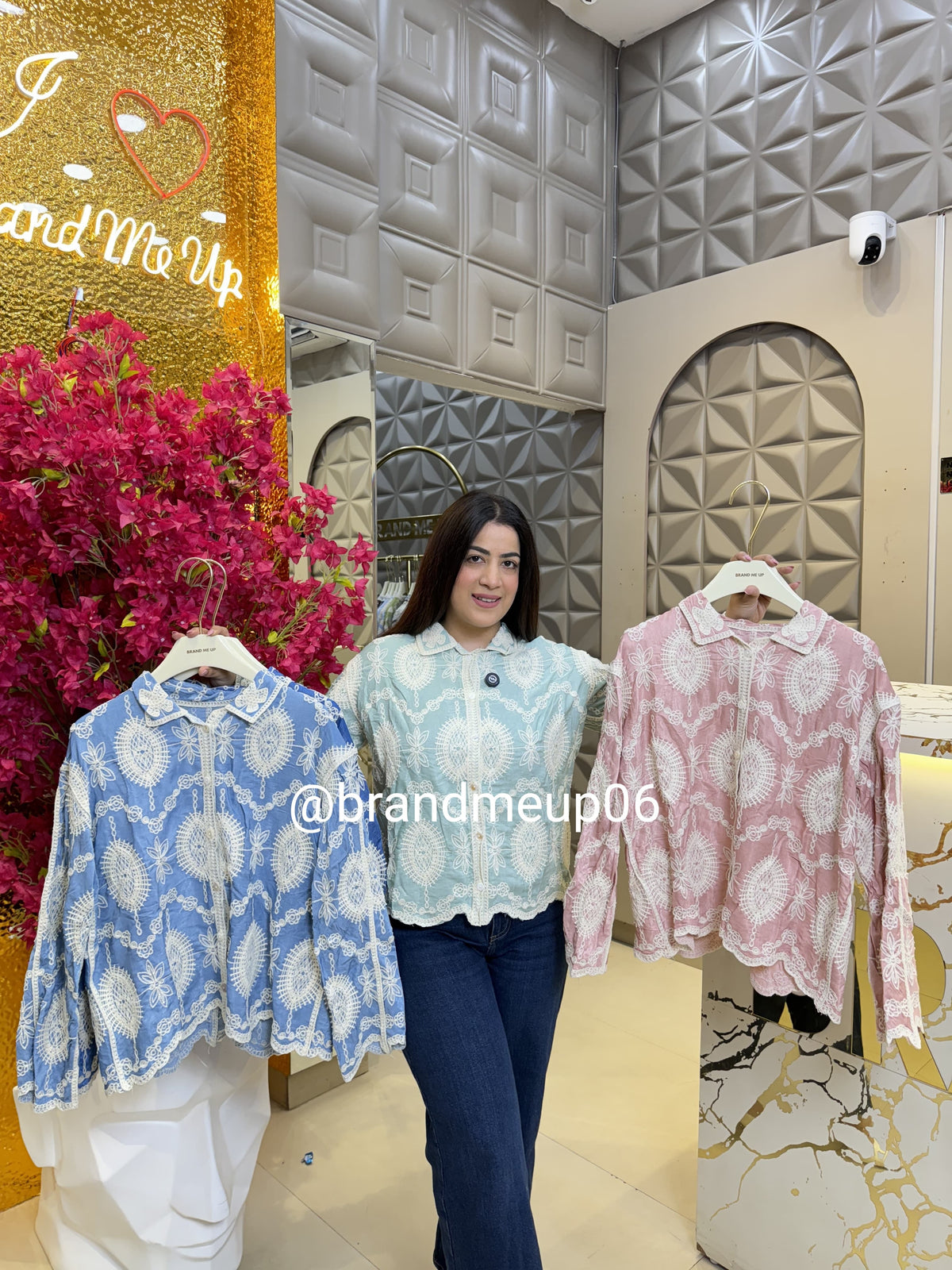 Embroidery Shirt Leaf (PRM-579)