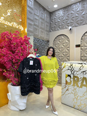 Imported partywear Dress With Pocket (PRM-597) FRILL