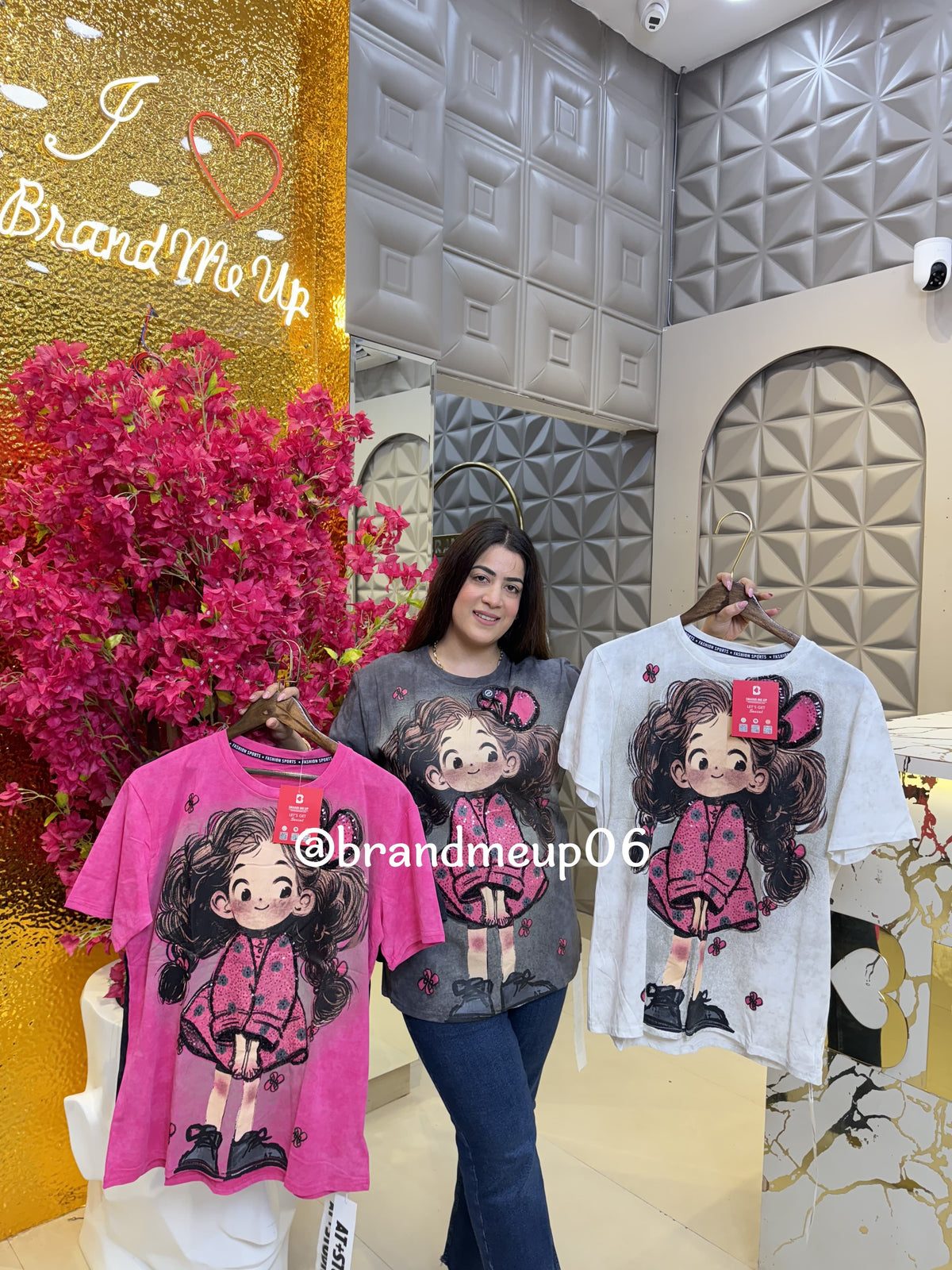 Cotton Cartoon T-Shirt (TEE-180)  CUTE GIRL