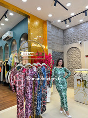 Powernet Printed Dress (DRESS-328)