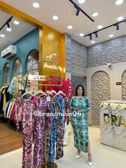 Powernet Printed Dress (DRESS-328)