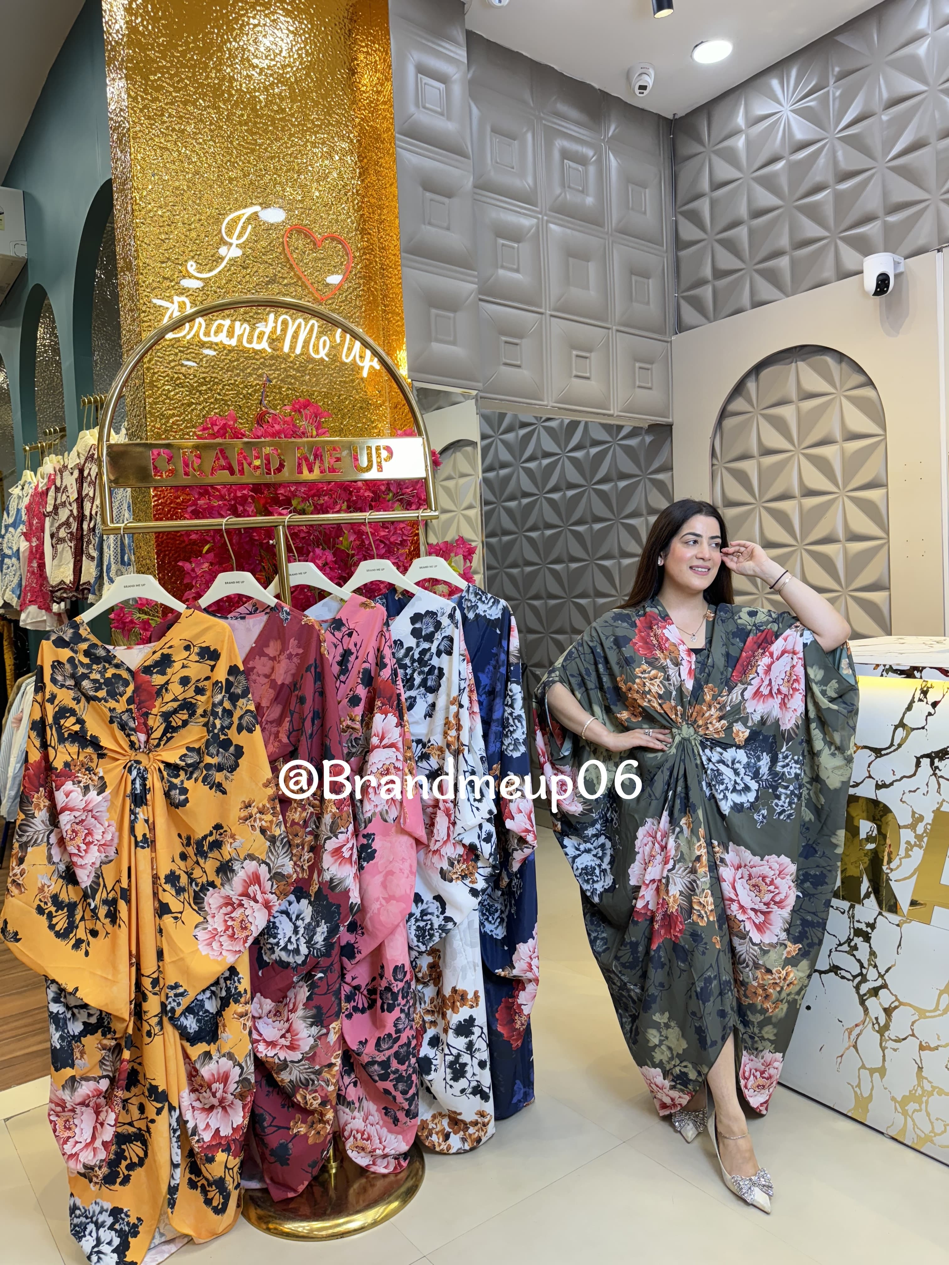 Printed Kaftan Dress (DRESS-332)