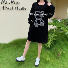 FULL SLEEVES CUTE DRESS WITH POCKETS (PRM-720) TEDDY