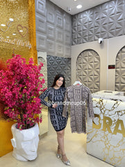 WOOLEN PRINTED DRESS (IMP-521)