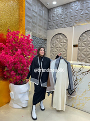 WOOLEN DRESS WITH SHAWL (IMP-536)