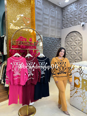 EMBROIDERY WOOLEN CORD SET (IMP-569)