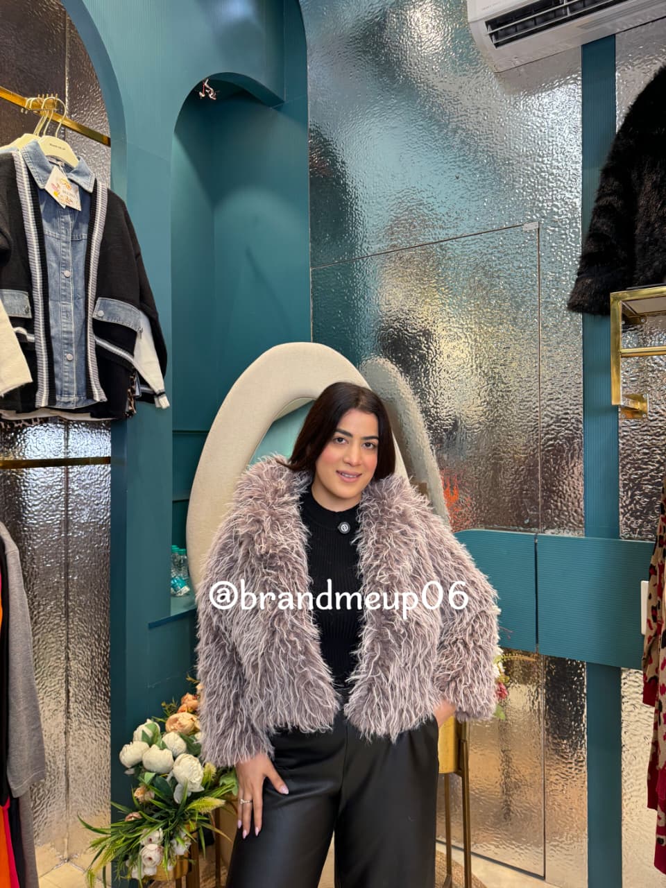 DOUBLE TONE FUR JACKET (IMP-580)