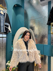 DOUBLE TONE FUR JACKET (IMP-580)