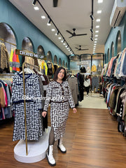 WOOLEN CARDIGAN WITH SKIRT LINE TOP (IMP-598)