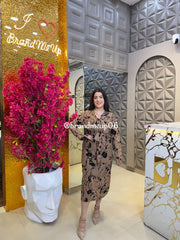 ROSE POWER NET DRESS (DRESS-338)