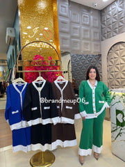 WOOLEN GOLDEN BUTTON CORD WITH POCKET (IMP-603)