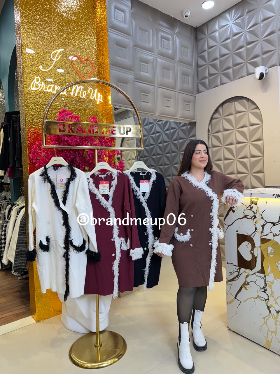 WOOLEN DESIGNER FRILL DRESS (IMP-607)