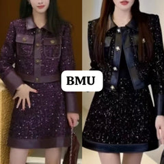 TWEET SKIRT SET (IMP-618)