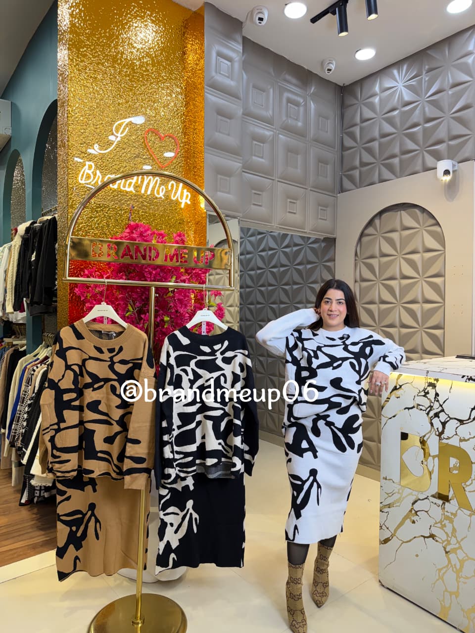 WOOLEN PRINTED SKIRT SET (IMP-619)